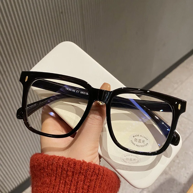 Blue Light Glasses - กรอบแว่นตาคอมพิวเตอร์ทรงเหลี่ยมสำหรับผู้หญิงผู้ชาย แว่นกรองแสงสีฟ้า ป้องกันแสงสีฟ้า เลนส์กรองแสงสีฟ้า