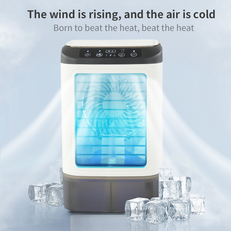 Home Office Gadgets - พัดลมปรับอากาศขนาดเล็กแบบพกพา USB พร้อมเกียร์ 3 ระดับ พัดลมระบายความร้อนตั้งโต๊ะในบ้าน