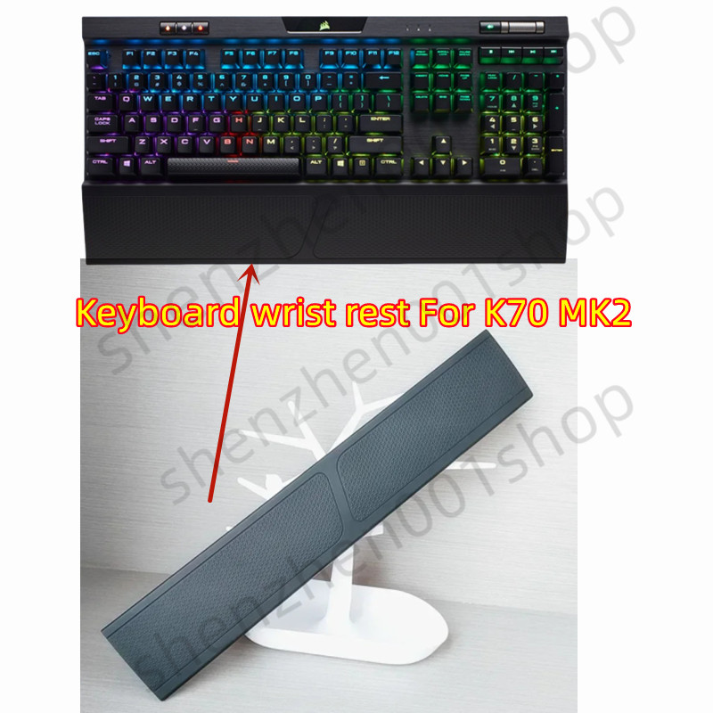 Wrist Rest Pad - แผ่นรองข้อมือคีย์บอร์ดป้องกันฝ่ามือสำหรับคอร์แซร์ K70 MK2(ไม่เข้ากันได้กับ K70 MK2 RGB