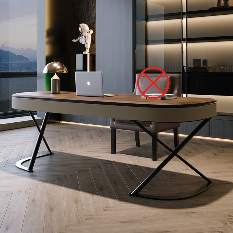 Home Office Trabalho - โต๊ะทำงานสไตล์มินิมอลระดับไฮเอนด์ ดีไซน์เรียบง่ายสำหรับใช้ในบ้าน โต๊ะทำงานคอมพิวเตอร์ เฟอร์นิเจอร์หรูหราเบาๆ รุ่น Mesa