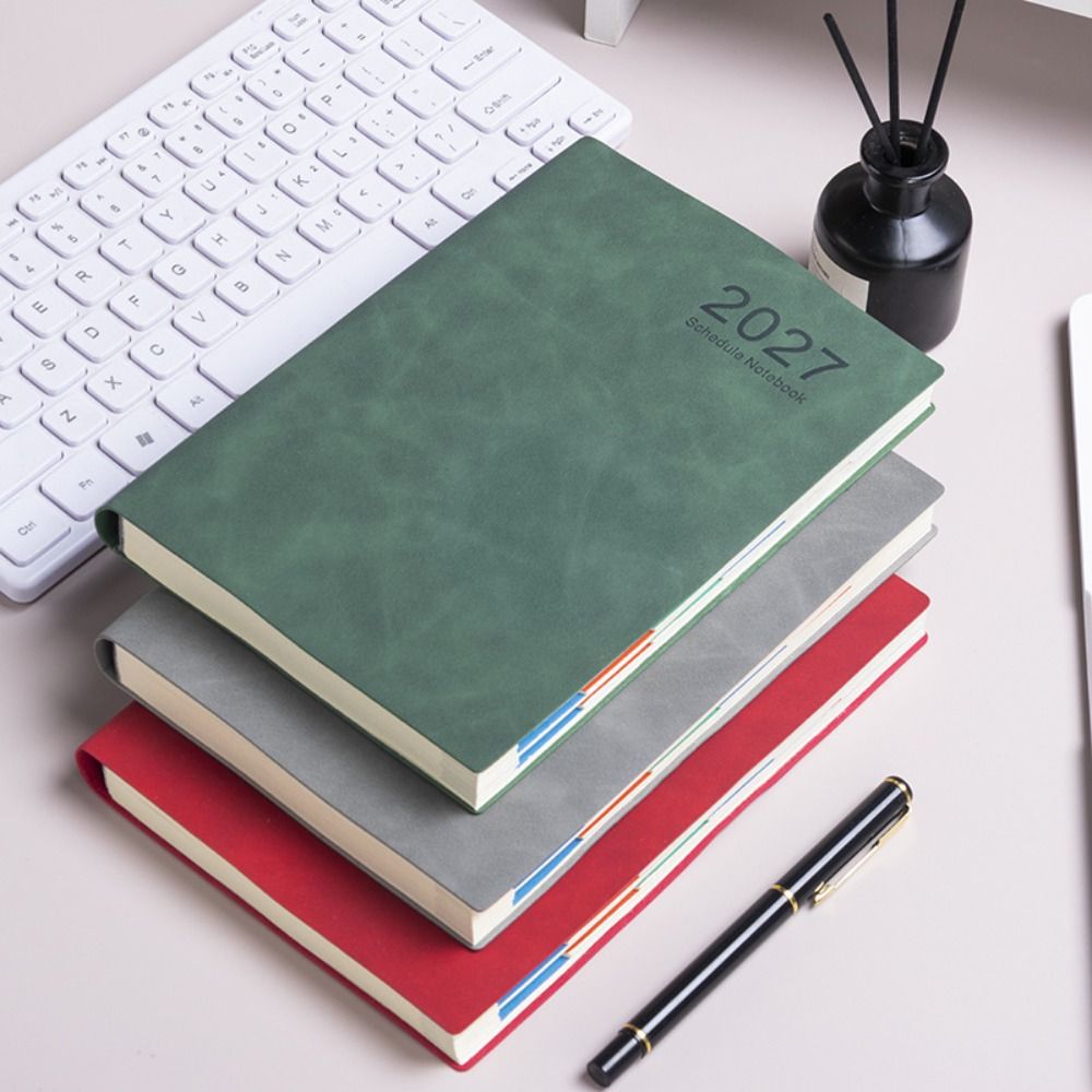 Home Office 365 - สมุดวางแผนคุณภาพสูง A5 ปี 2027 พร้อมหน้าวางแผนรายเดือนและรายสัปดาห์ สมุดบันทึกเพิ่มประสิทธิภาพ
