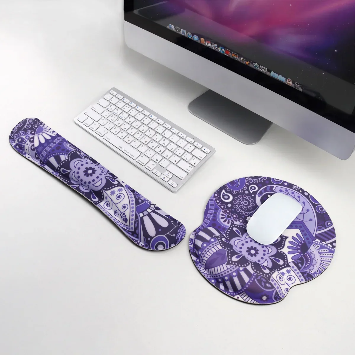 Wrist Rest Pad - แผ่นรองเมาส์กันลื่นขนาดพกพาฐาน PU ที่วางข้อมือตามหลักสรีรศาสตร์รองรับมือคีย์บอร์ด Comfort แผ่นข้อมือเดสก์ท็อป