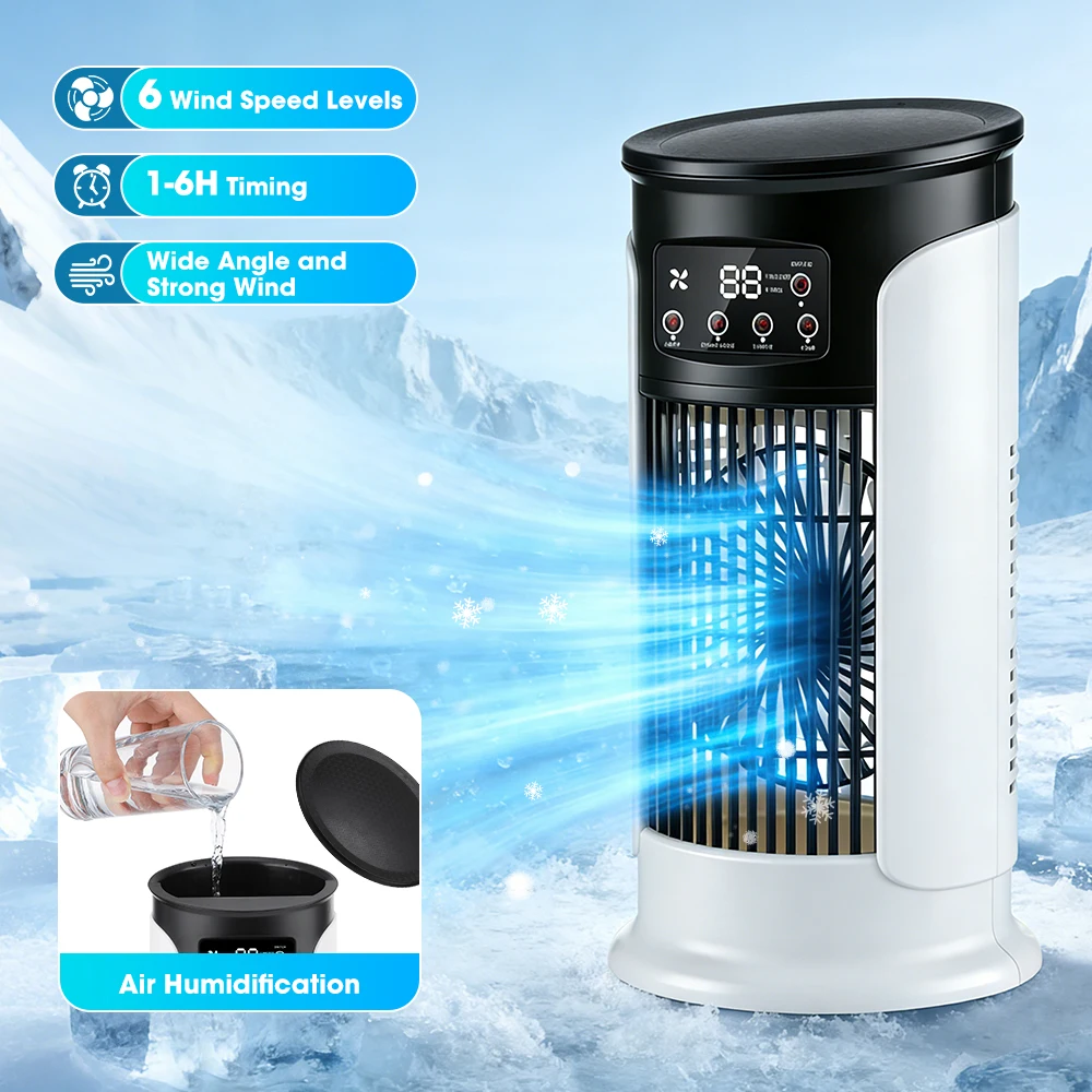 Home Office Gadgets - พัดลมปรับอากาศ 3 in 1 แบบพกพา 6