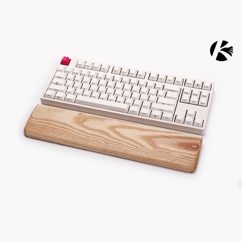 Wrist Rest Pad - คาชซีที่วางฝ่ามือไม้แอชทรีสำหรับเกมตามหลักสรีรศาสตร์คีย์บอร์ดแผ่นรองข้อมือ,60 87 104 108 คีย์