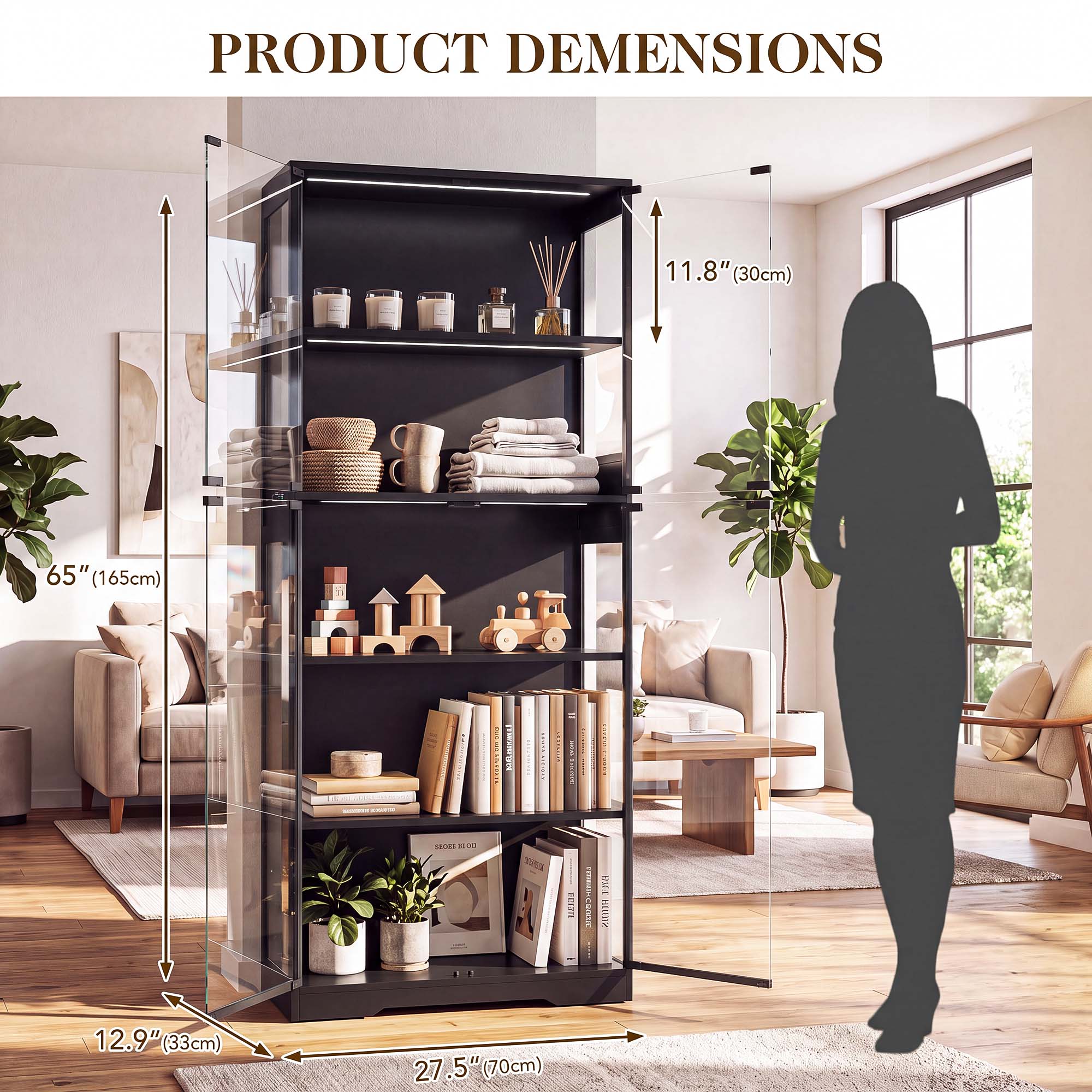 ตู้โชว์ 5 ชั้น TCGBKAF พร้อมปร - Home Office Gadgets บทวิจารณ์และราคา