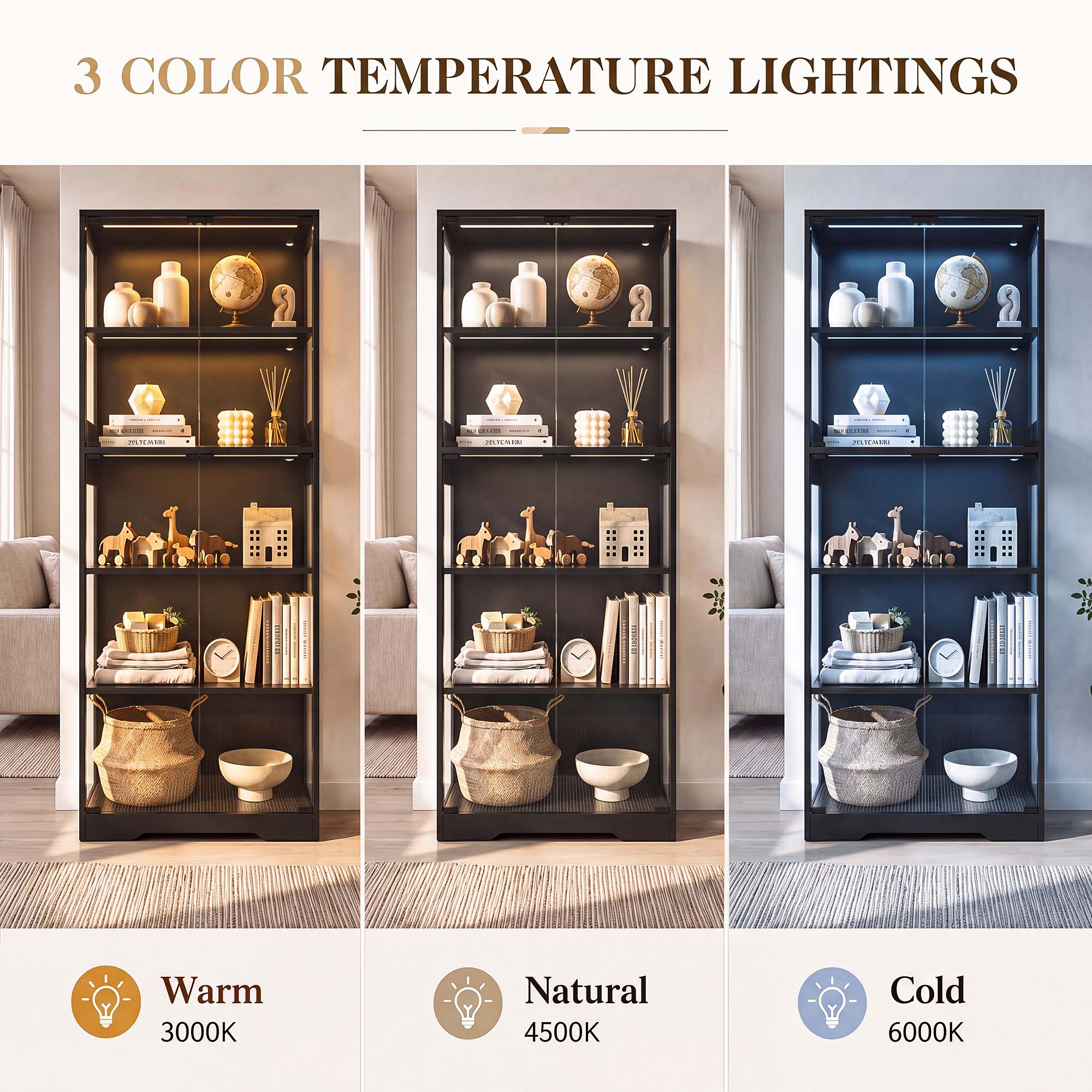 ตู้โชว์ 5 ชั้น TCGBKAF พร้อมปร - Home Office Gadgets บทวิจารณ์และราคา