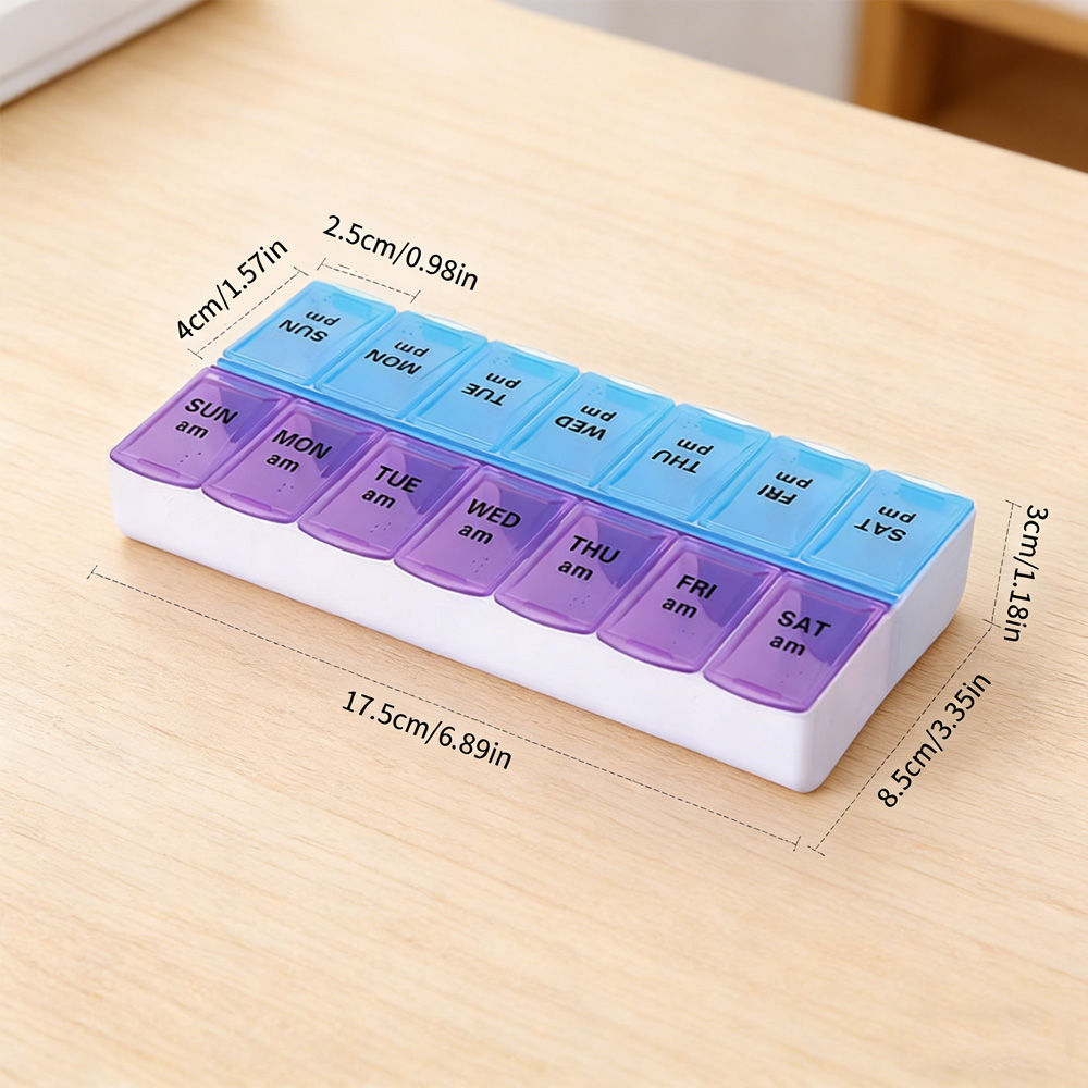 กล่องยาแบบพกพา 14 ช่อง แยกอิสร - Home Office Setup บทวิจารณ์และราคา