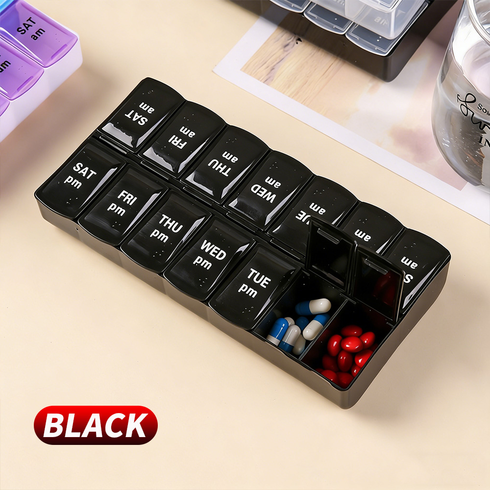 กล่องยาแบบพกพา 14 ช่อง แยกอิสร - Home Office Setup บทวิจารณ์และราคา