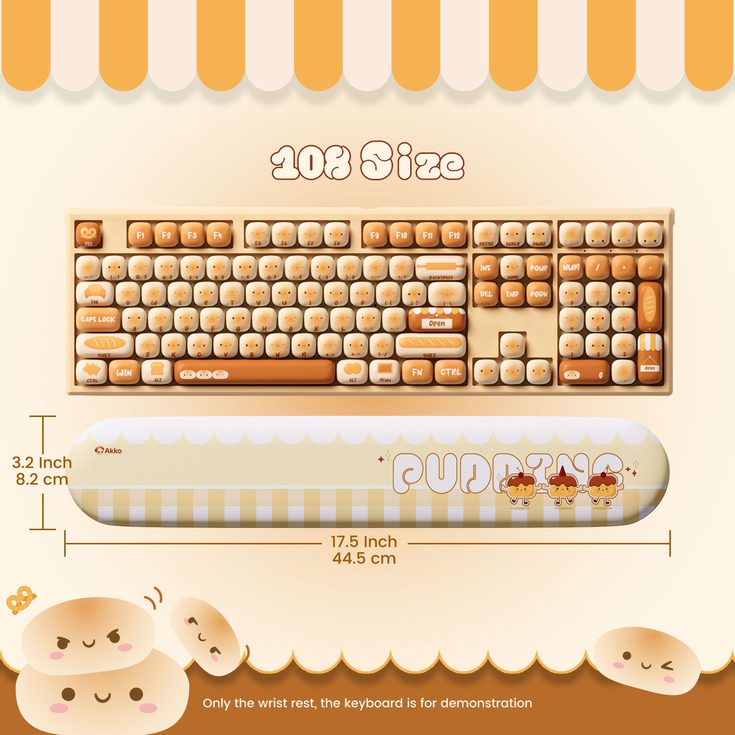 แผ่นรองข้อมือคีย์บอร์ด Akko Pu - Wrist Rest Pad บทวิจารณ์และราคา