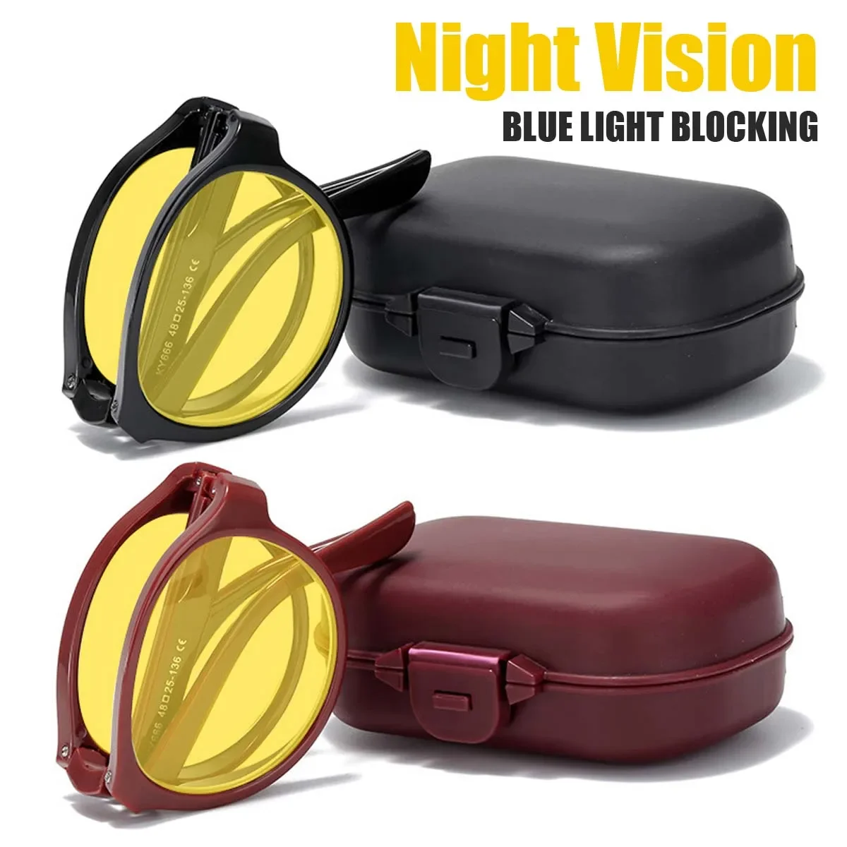 พับ Night Vision แว่นตากล่องสํ - Blue Light Glasses บทวิจารณ์และราคา