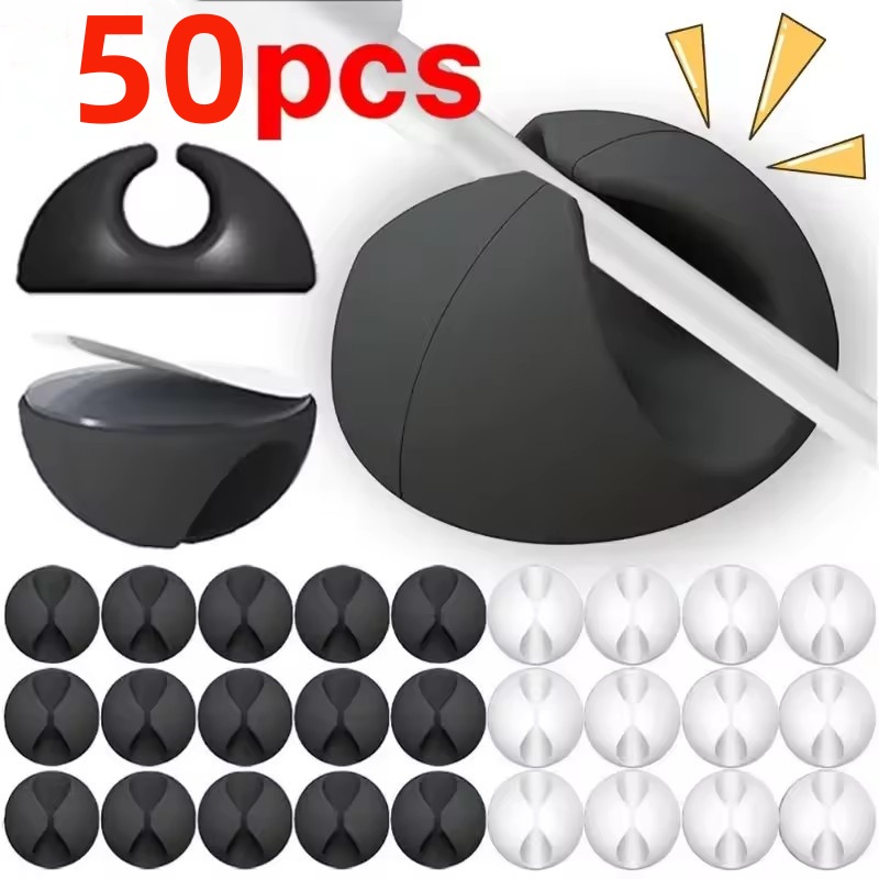 คลิปหนีบสายไฟ 5/50 ชิ้น ที่เก็ - Home Office Setup บทวิจารณ์และราคา