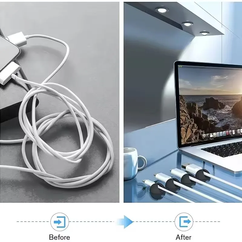 คลิปหนีบสายไฟ 5/50 ชิ้น ที่เก็ - Home Office Setup บทวิจารณ์และราคา