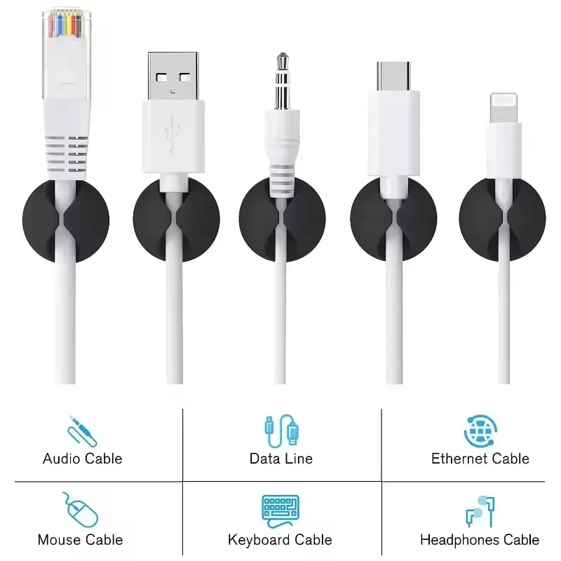 คลิปหนีบสายไฟ 5/50 ชิ้น ที่เก็ - Home Office Setup บทวิจารณ์และราคา