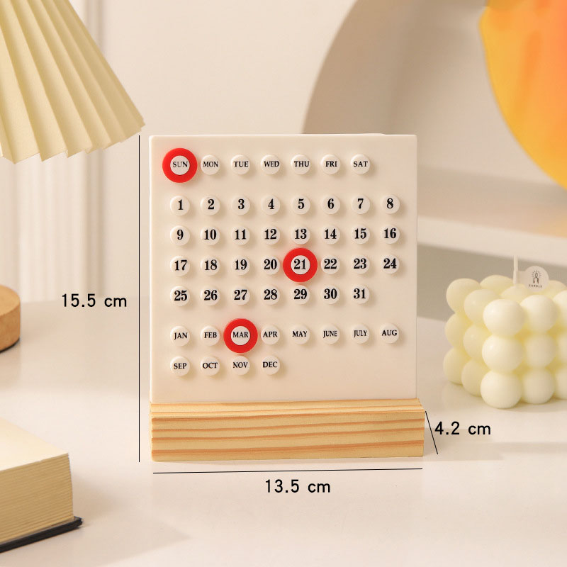 ฐานไม้อะคริลิทำมือ DIY ปฏิทินโ - Home Office Gadgets บทวิจารณ์และราคา