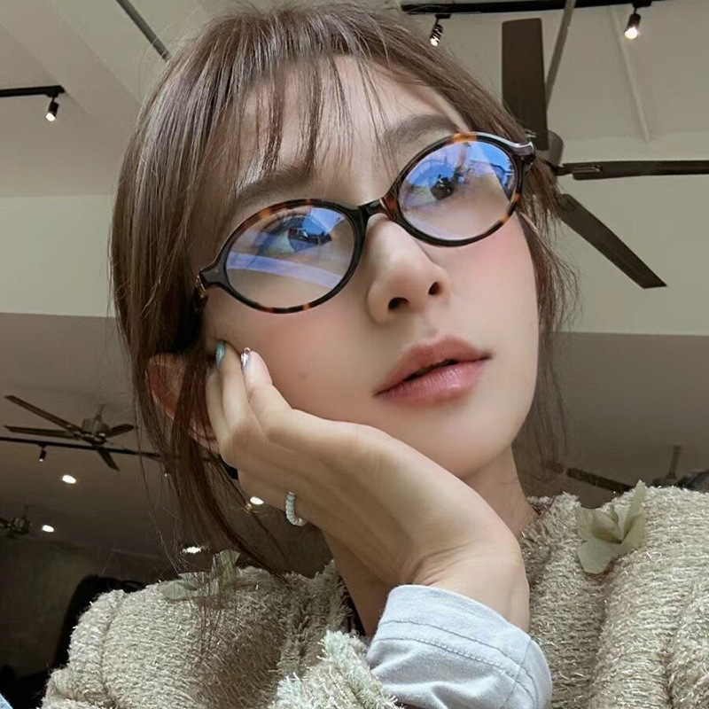 แว่นตากันแดดวินเทจทรงวงรีผู้หญ - Blue Light Glasses บทวิจารณ์และราคา