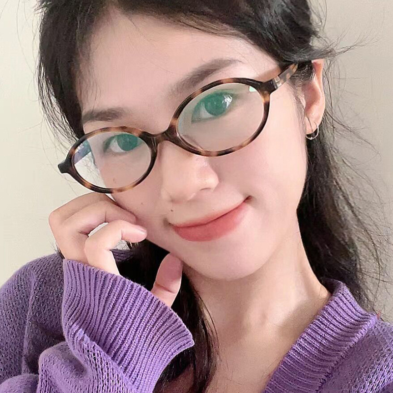 แว่นตากันแดดวินเทจทรงวงรีผู้หญ - Blue Light Glasses บทวิจารณ์และราคา