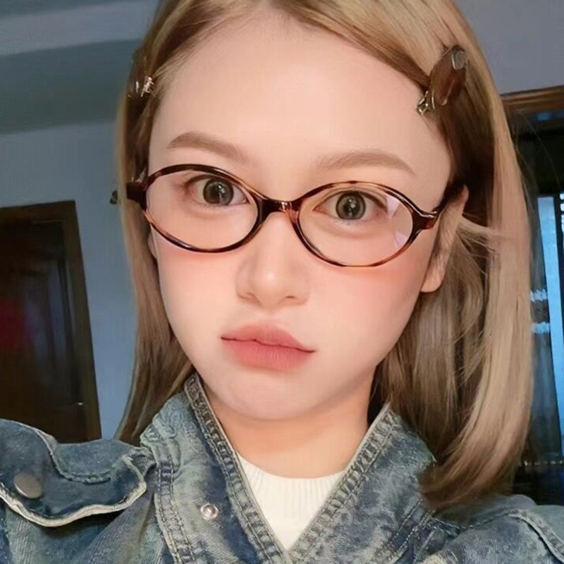 แว่นตากันแดดวินเทจทรงวงรีผู้หญ - Blue Light Glasses บทวิจารณ์และราคา