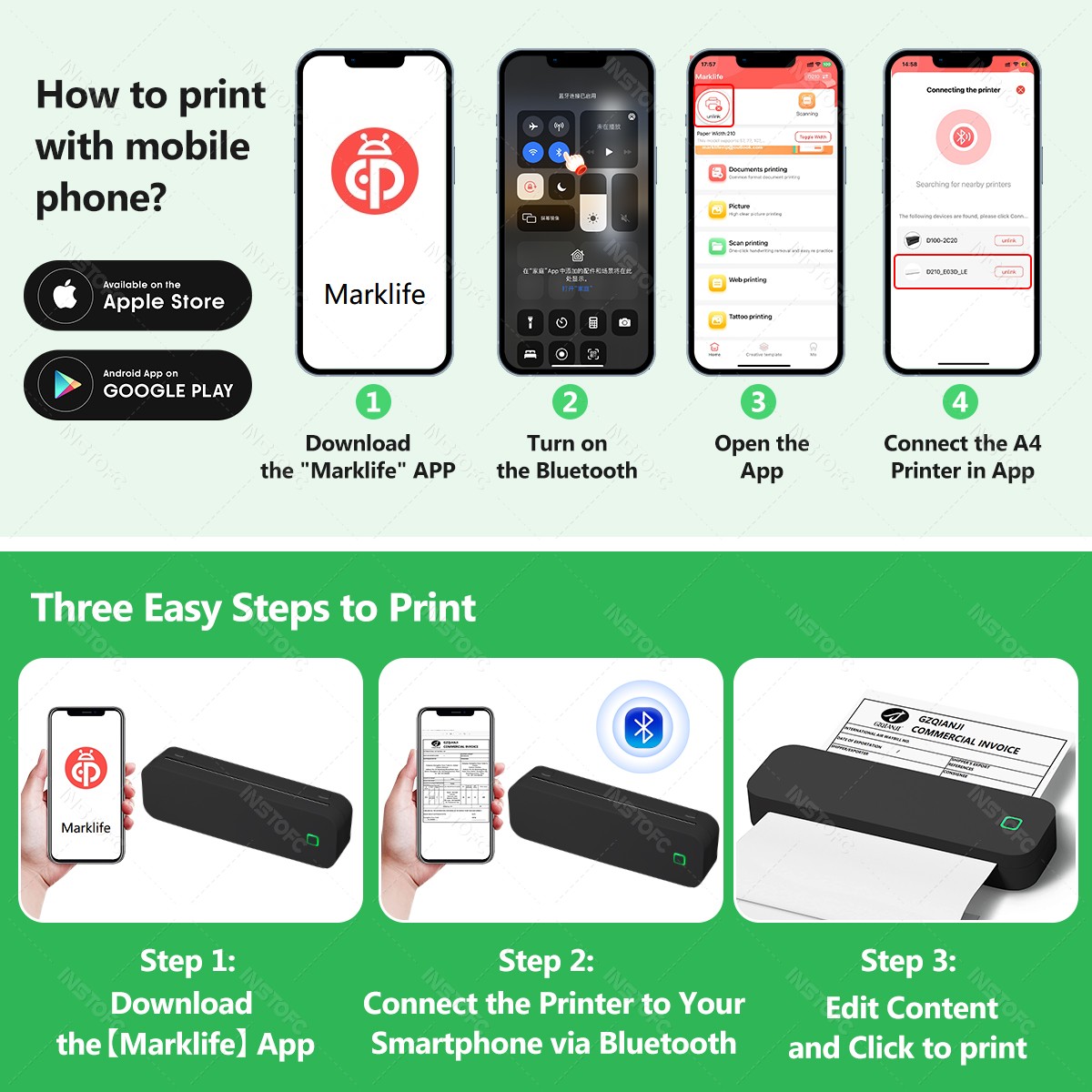 เครื่องพิมพ์พกพา A4 แบบใช้ความ - Home Office Travel Document บทวิจารณ์และราคา