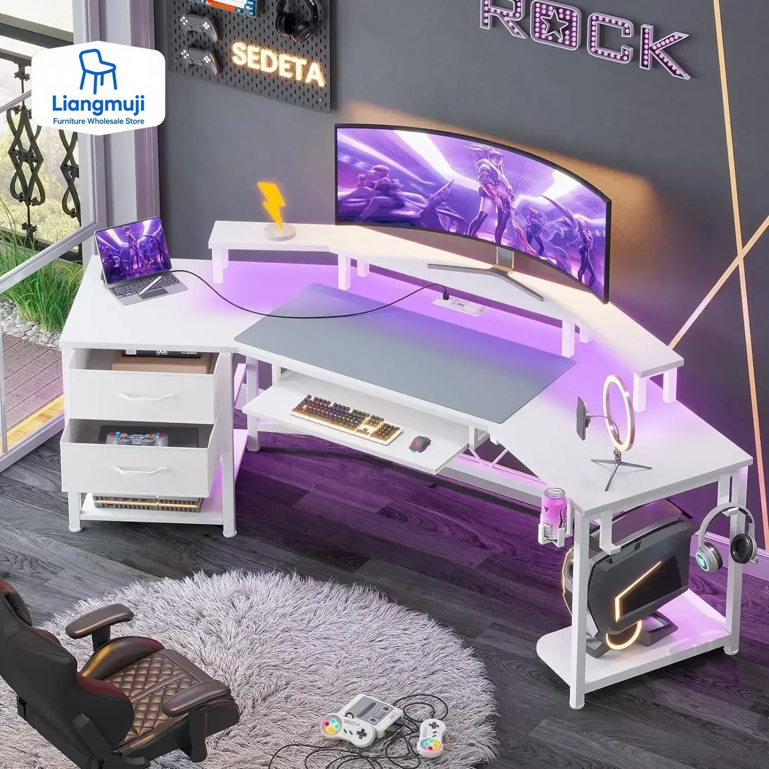 โต๊ะเล่นเกมขนาด 79 นิ้ว, โต๊ะค - Desk Drawer Small บทวิจารณ์และราคา