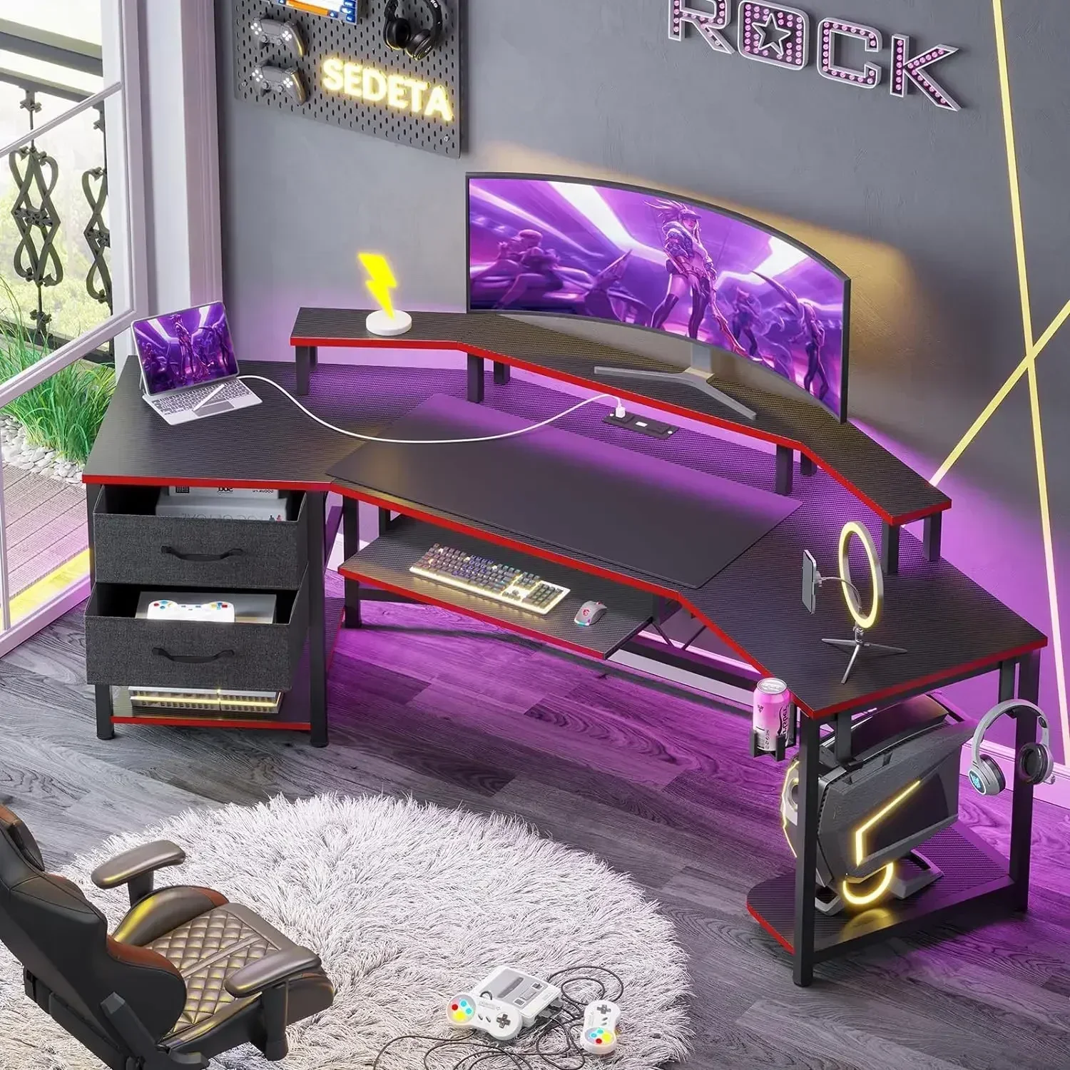 โต๊ะเล่นเกมขนาด 79 นิ้ว, โต๊ะค - Desk Drawer Small บทวิจารณ์และราคา