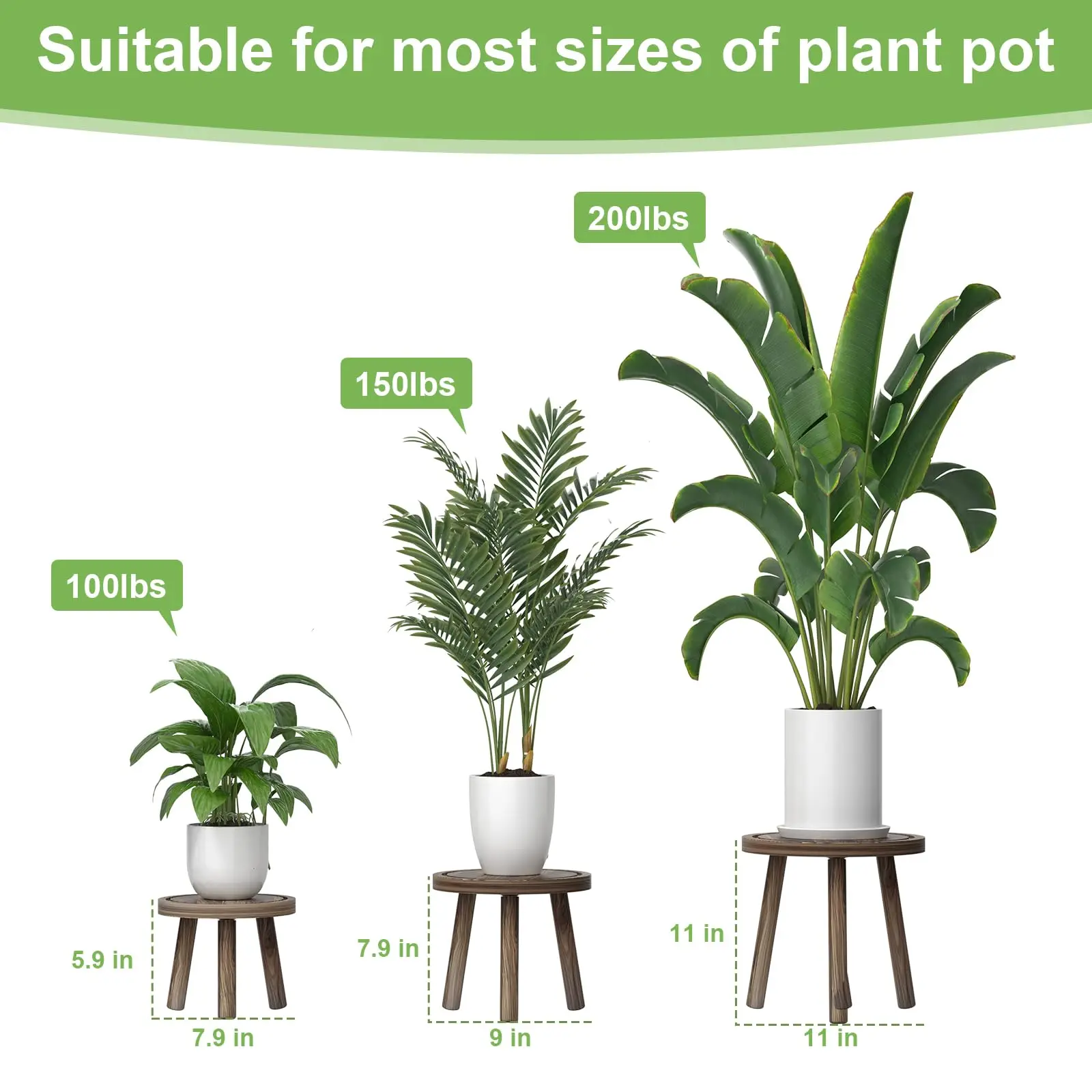 ชุดชั้นวางต้นไม้ไม้ 3 ชิ้น สำห - Home Office With Plants บทวิจารณ์และราคา