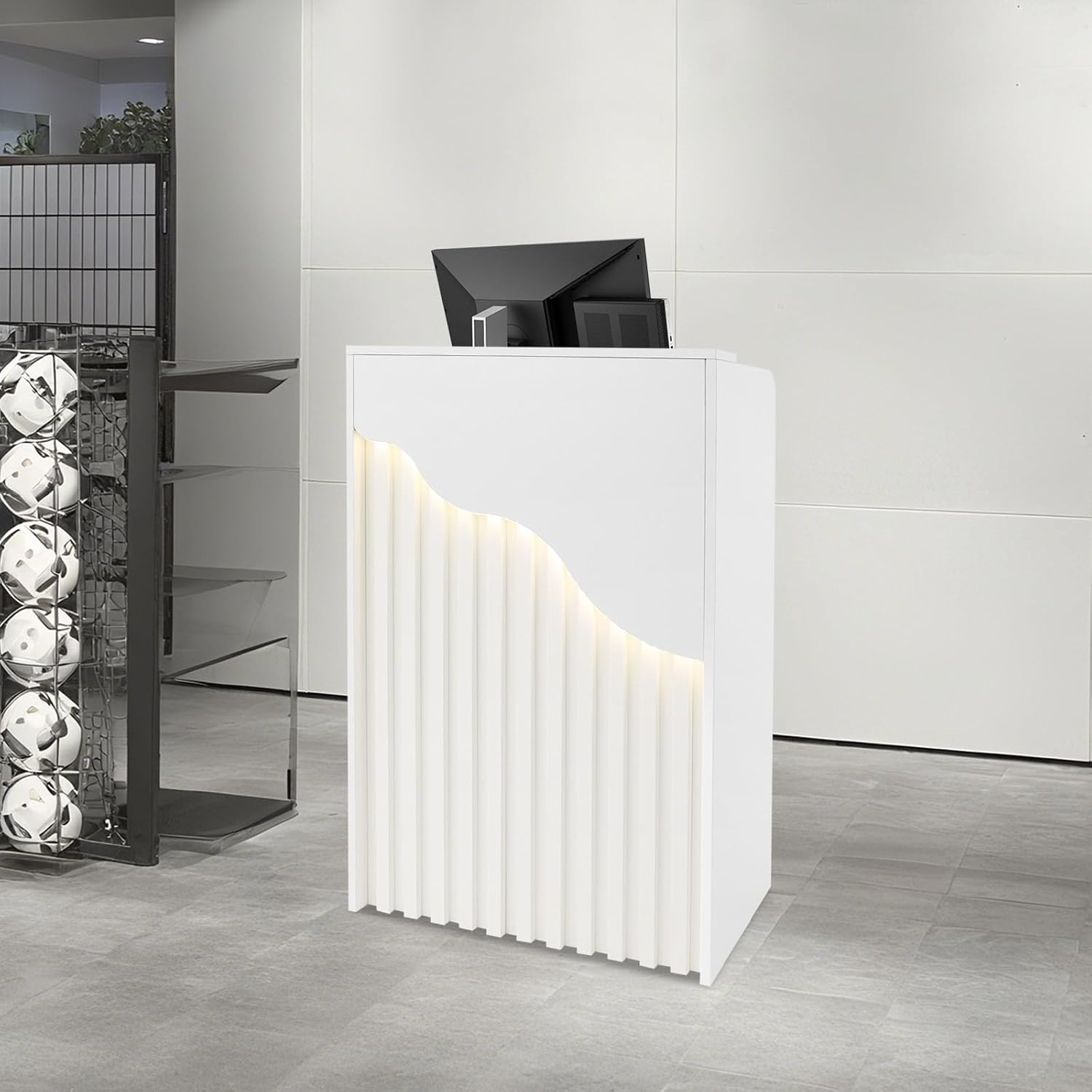 โต๊ะรับรองแขกขนาดเล็กพร้อมไฟ L - Desk Drawer Small บทวิจารณ์และราคา
