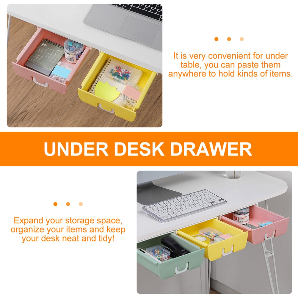 ลิ้นชักใต้โต๊ะแบบซ่อนพร้อมรางเ - Desk Drawer Small บทวิจารณ์และราคา