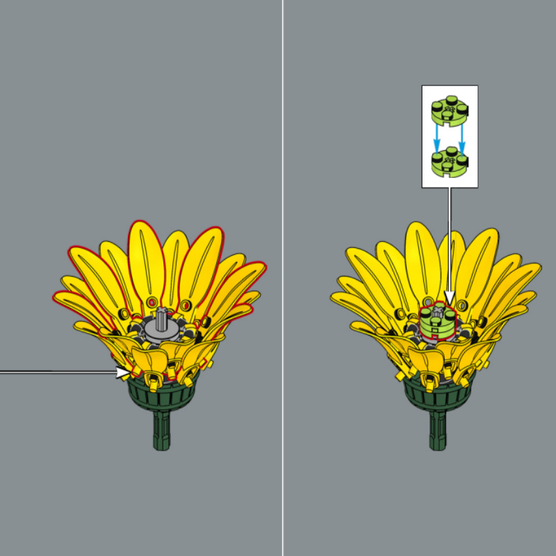 ชุดตัวต่อดอกทานตะวัน ใช้ร่วมกั - Home Office With Plants บทวิจารณ์และราคา