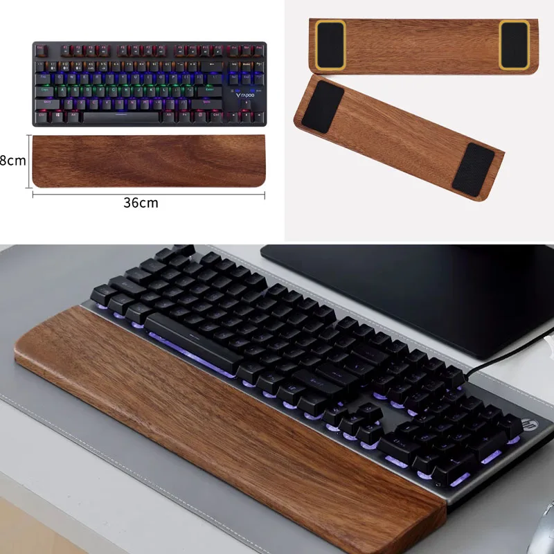 ที่พักข้อมือไม้แท้สำหรับคีย์บอ - Wrist Rest Pad บทวิจารณ์และราคา