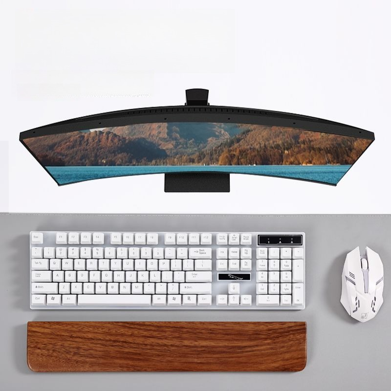 ที่พักข้อมือไม้แท้สำหรับคีย์บอ - Wrist Rest Pad บทวิจารณ์และราคา