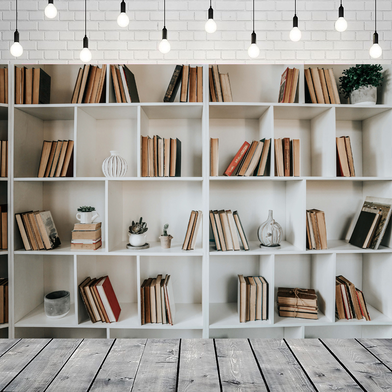 ฉากหลังถ่ายภาพชั้นวางหนังสือสี - Home Office Zoom Background Free บทวิจารณ์และราคา