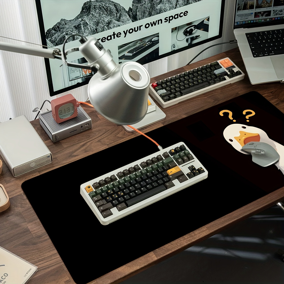 แผ่นรองเมาส์ลายเป็ดน่ารัก ขนาด - Home Office Questions บทวิจารณ์และราคา