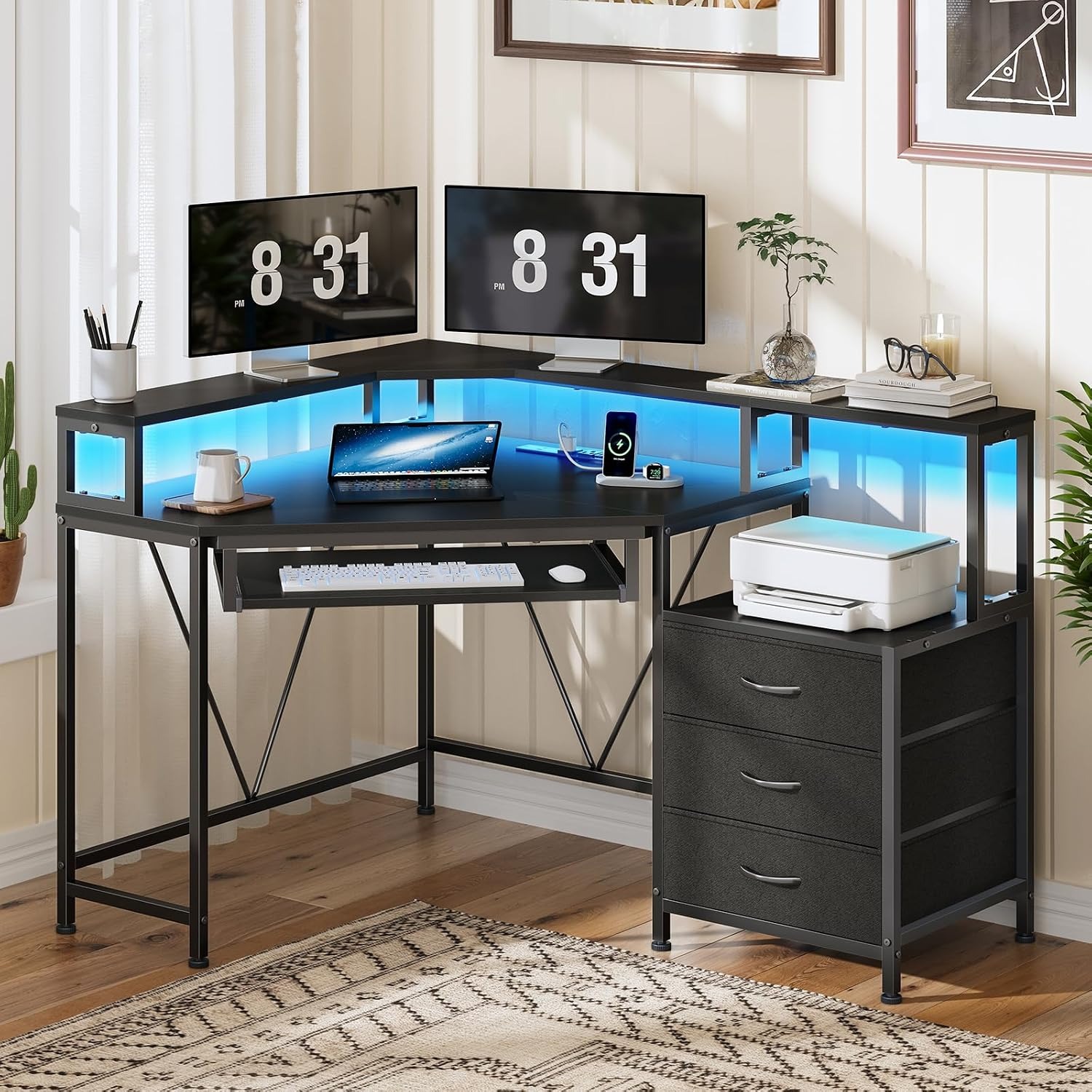 โต๊ะเข้ามุมขนาด 47 นิ้ว พร้อมล - Desk Drawer Small บทวิจารณ์และราคา