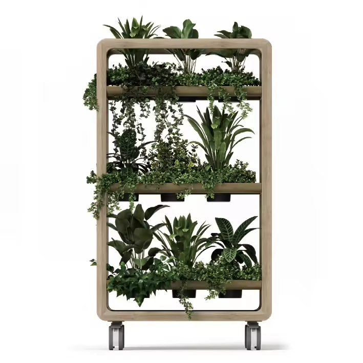 ขาตั้งตู้แบบเคลื่อนย้ายได้พร้อ - Home Office With Plants บทวิจารณ์และราคา