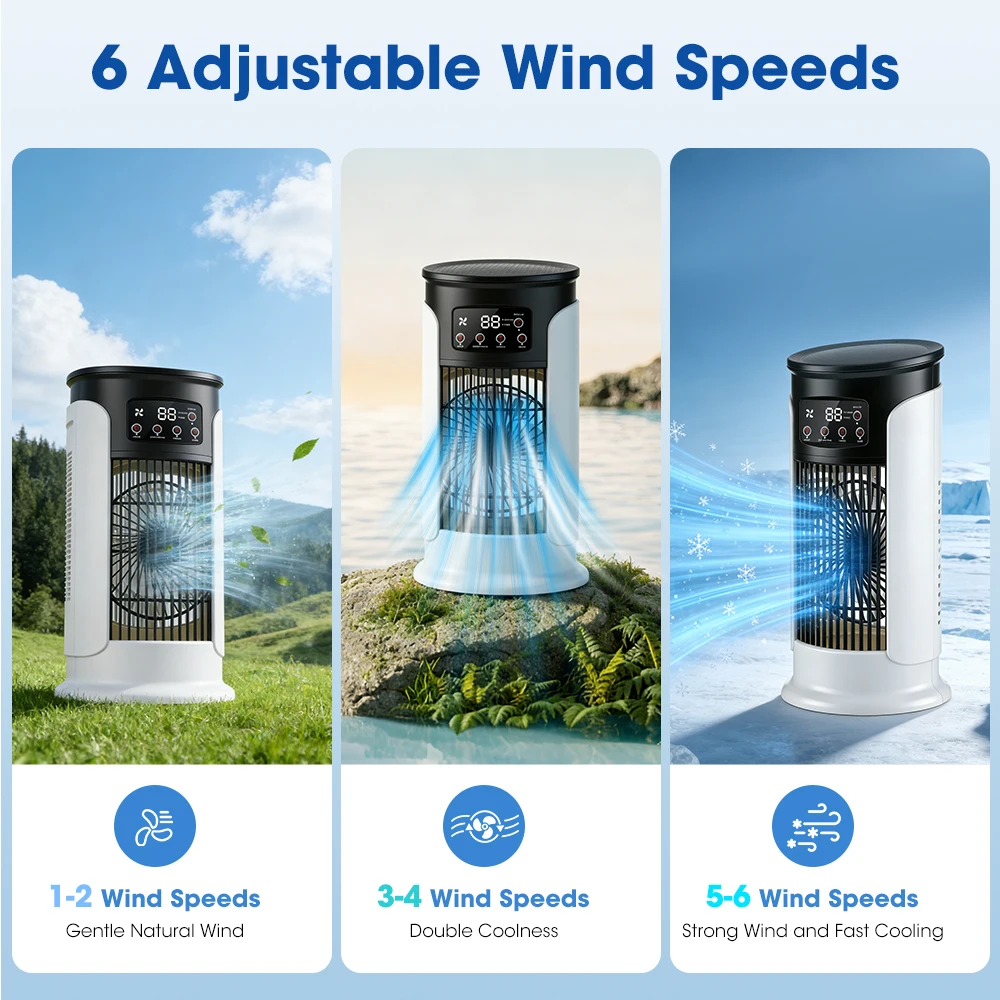 พัดลมปรับอากาศ 3 in 1 แบบพกพา  - Home Office Gadgets บทวิจารณ์และราคา