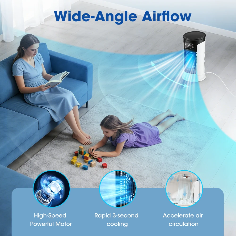 พัดลมปรับอากาศ 3 in 1 แบบพกพา  - Home Office Gadgets บทวิจารณ์และราคา