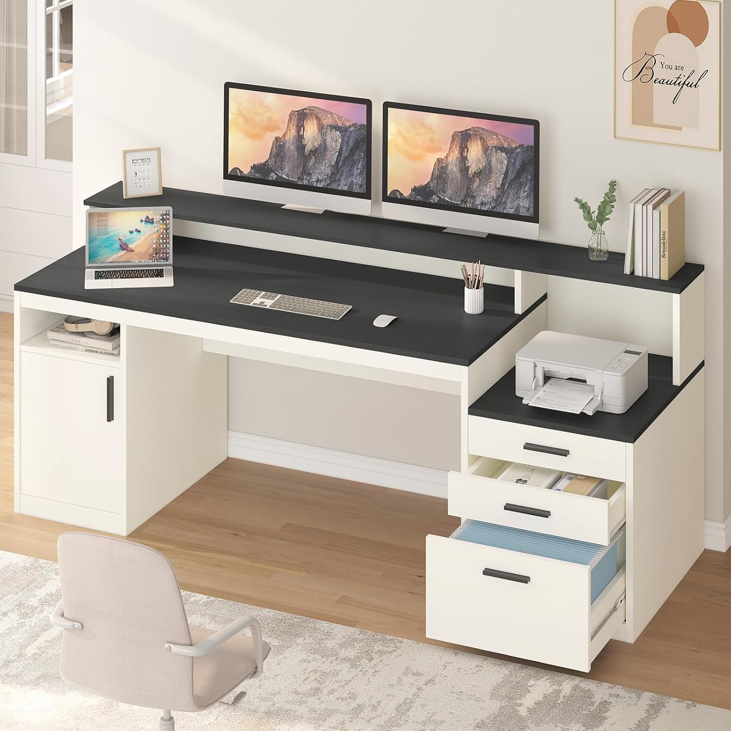 โต๊ะคอมพิวเตอร์ขนาด 65 นิ้ว พร - Home Office 365 บทวิจารณ์และราคา