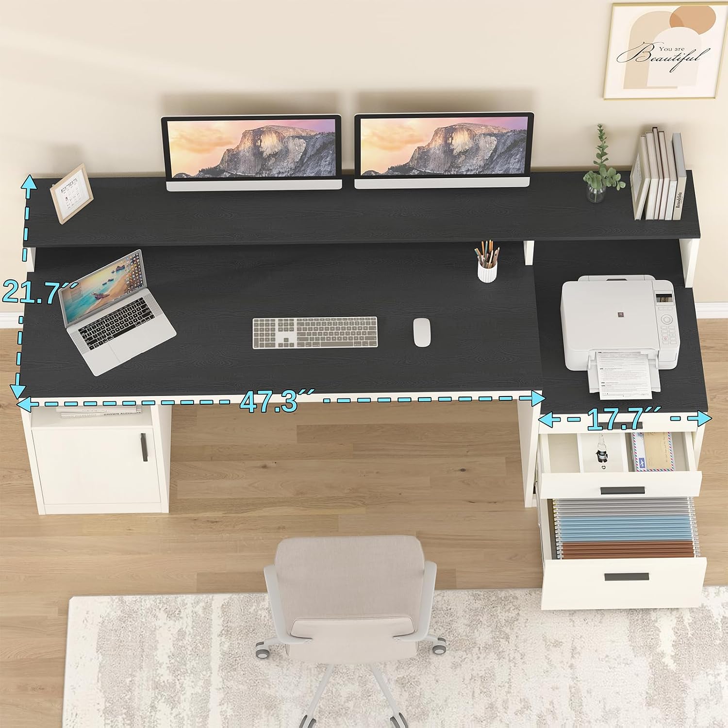 โต๊ะคอมพิวเตอร์ขนาด 65 นิ้ว พร - Home Office 365 บทวิจารณ์และราคา