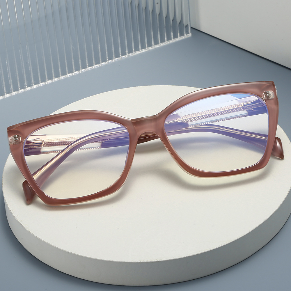 กรอบแว่นตา Cat Eye ขนาดใหญ่ ป้ - Blue Light Glasses บทวิจารณ์และราคา